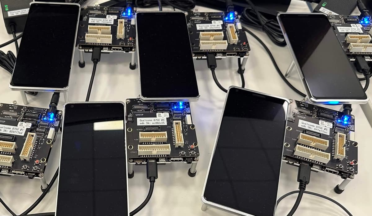 Hardware setup for benchmarking